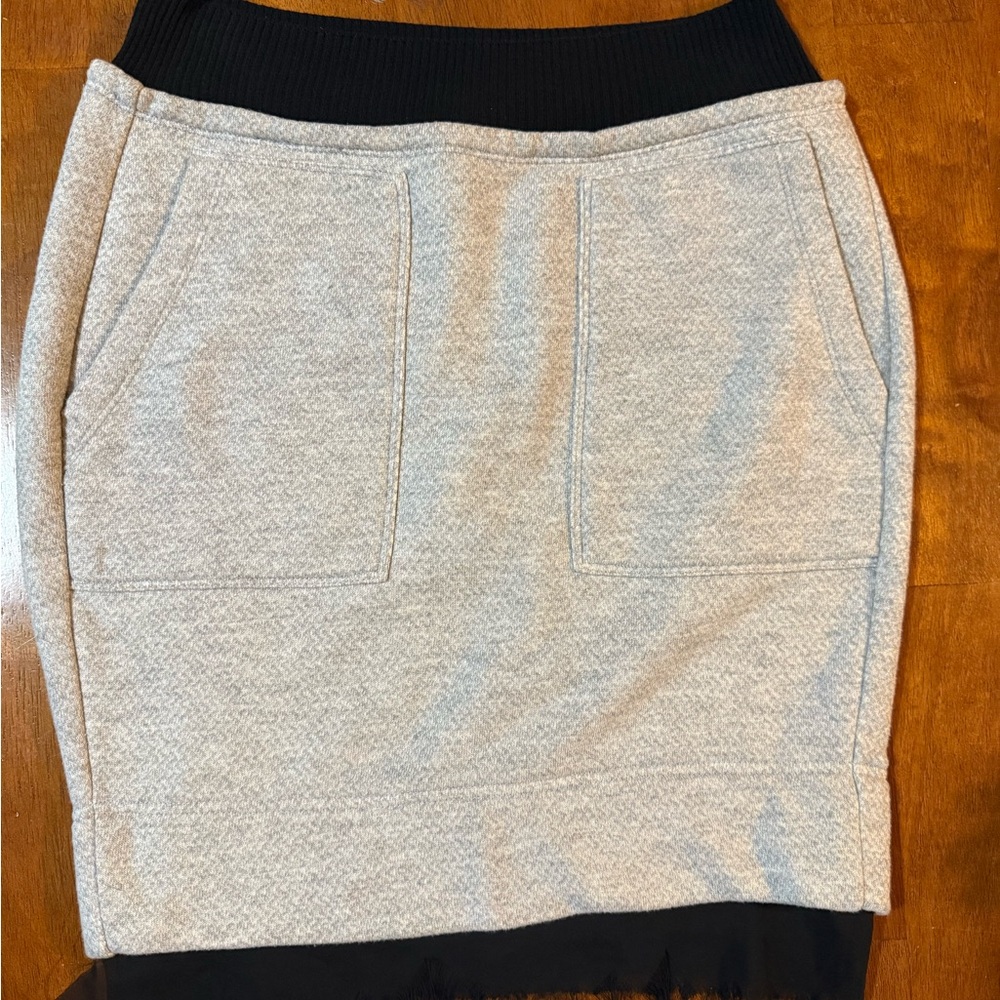 Diesel Light Gray Mini Skirt